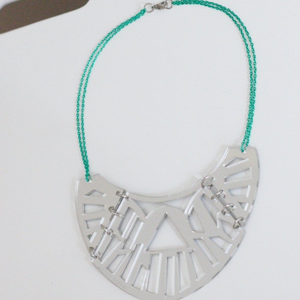 Melody Ehsani Mirrored Geometric Statement Collar… - image 3